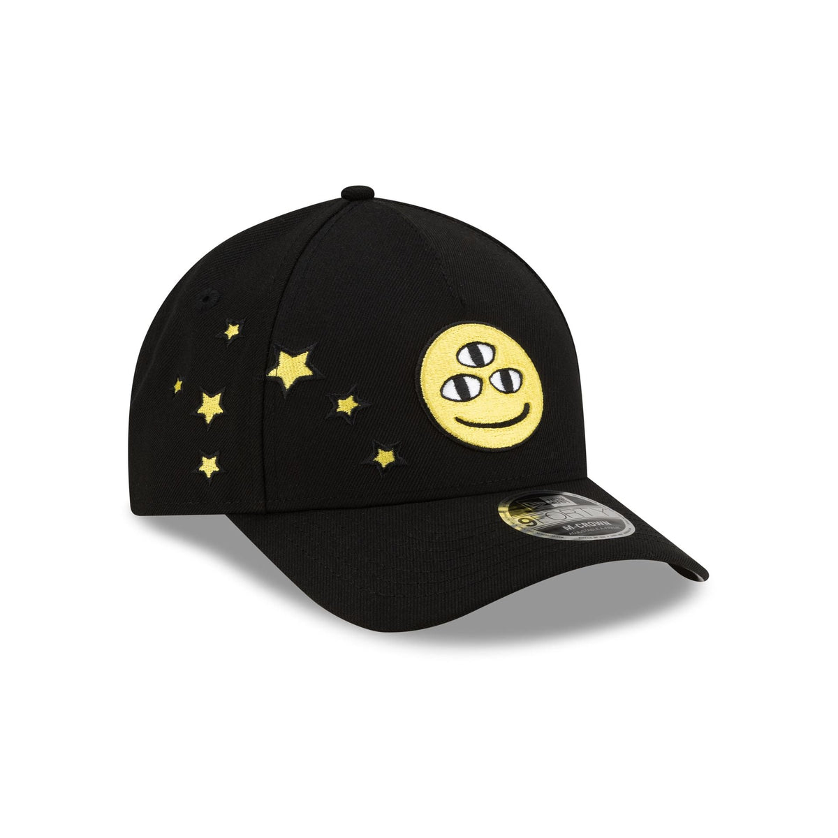DISHIN® Black 9FORTY M-Crown A-Frame Snapback Hat