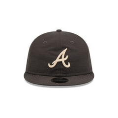 Atlanta Braves Three Looms Nylon Black Retro Crown 9FIFTY Adjustable Hat