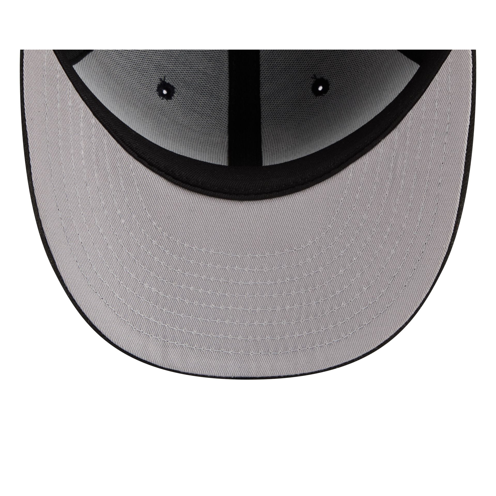 Chicago Cubs Three Looms Tweedy Cotton Black 59FIFTY Fitted Hat