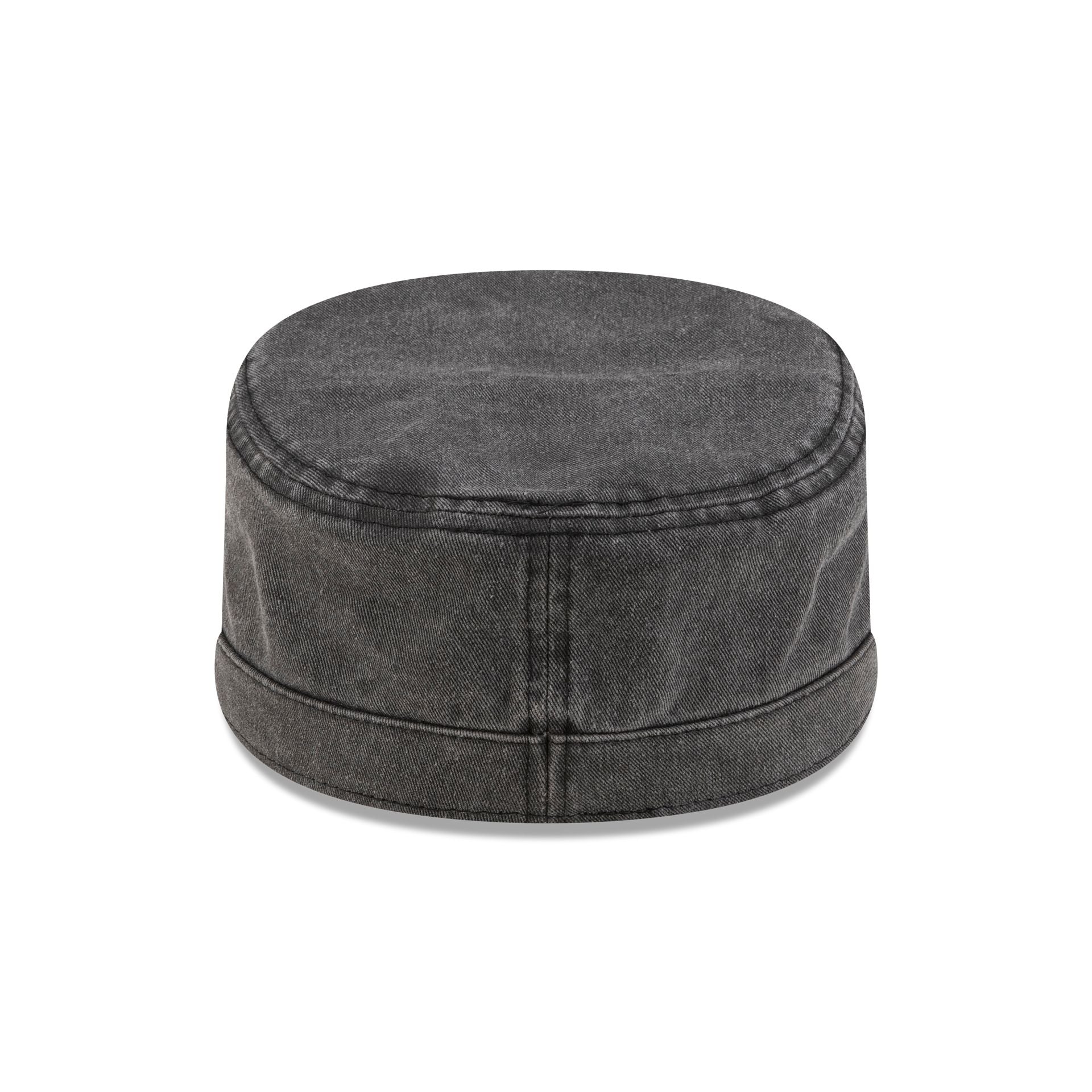 Atlanta Braves Pigment Dye Black Military Cap