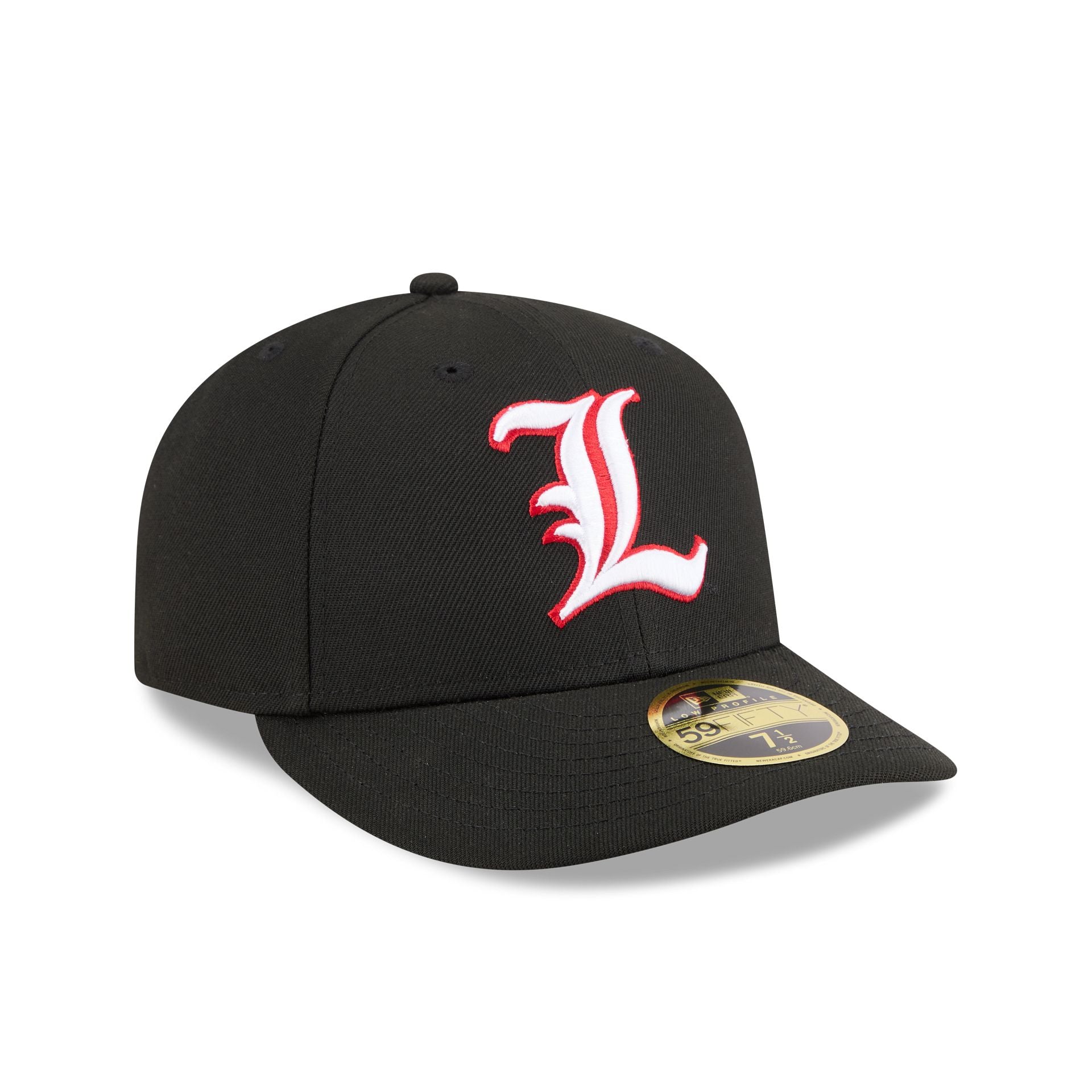 New Era x adidas Louisville Cardinals Black Low Profile 59FIFTY Fitted Hat