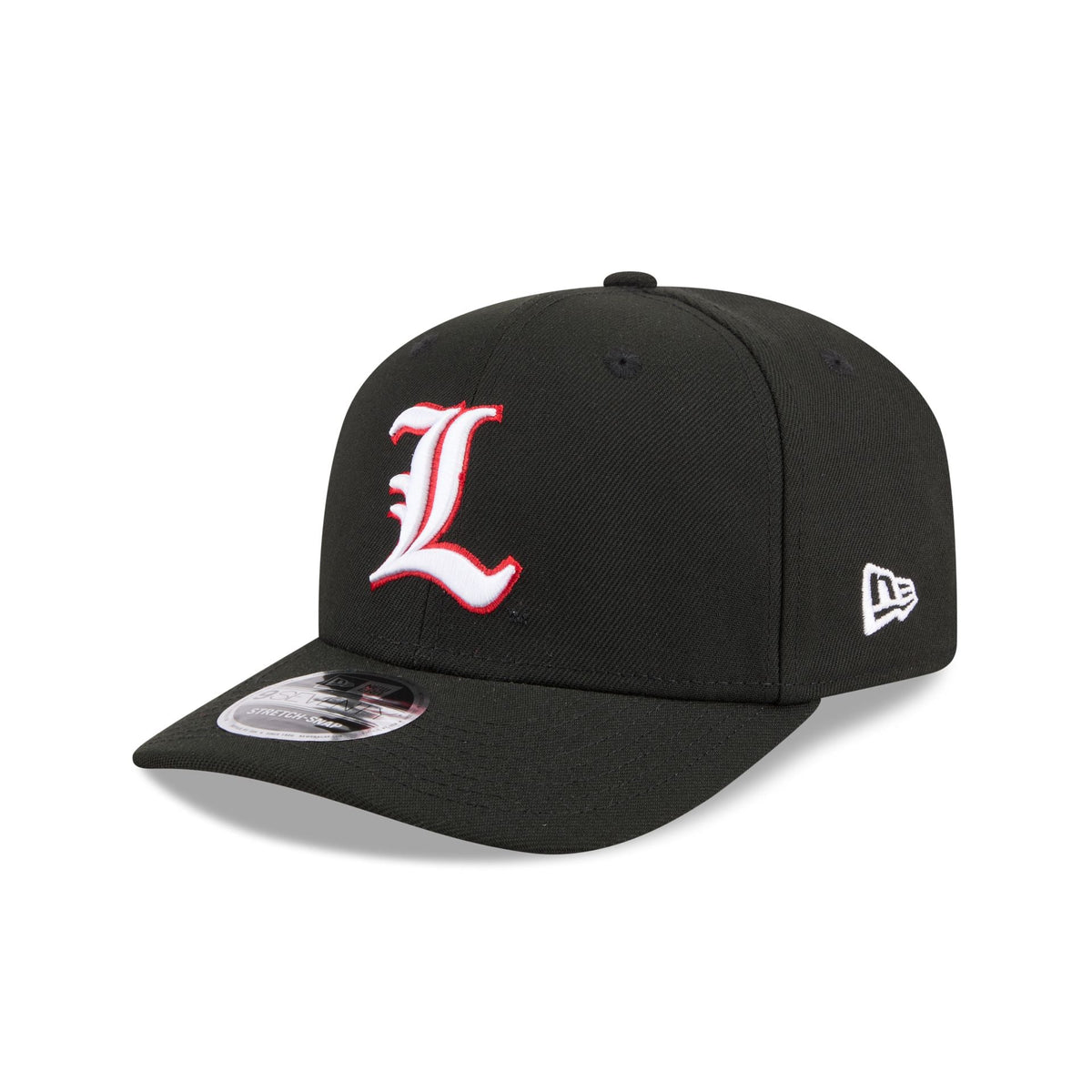 New Era x adidas Louisville Cardinals Black 9SEVENTY Stretch-Snap Hat