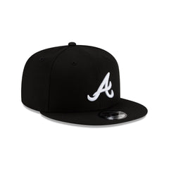 Atlanta Braves Basic Black & White 9FIFTY Snapback Hat