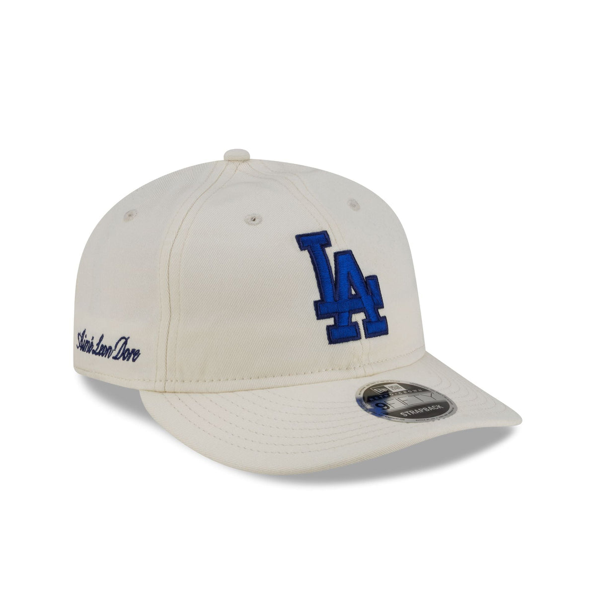 Aim�� Leon Dore Los Angeles Dodgers Chrome White Retro Crown 9FIFTY Strapback Hat
