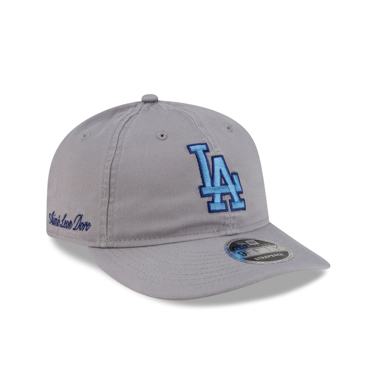Aim�� Leon Dore Los Angeles Dodgers Gray Retro Crown 9FIFTY Strapback Hat