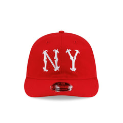 Aim�� Leon Dore New York Highlanders Front Door Red Retro Crown 9FIFTY Strapback Hat