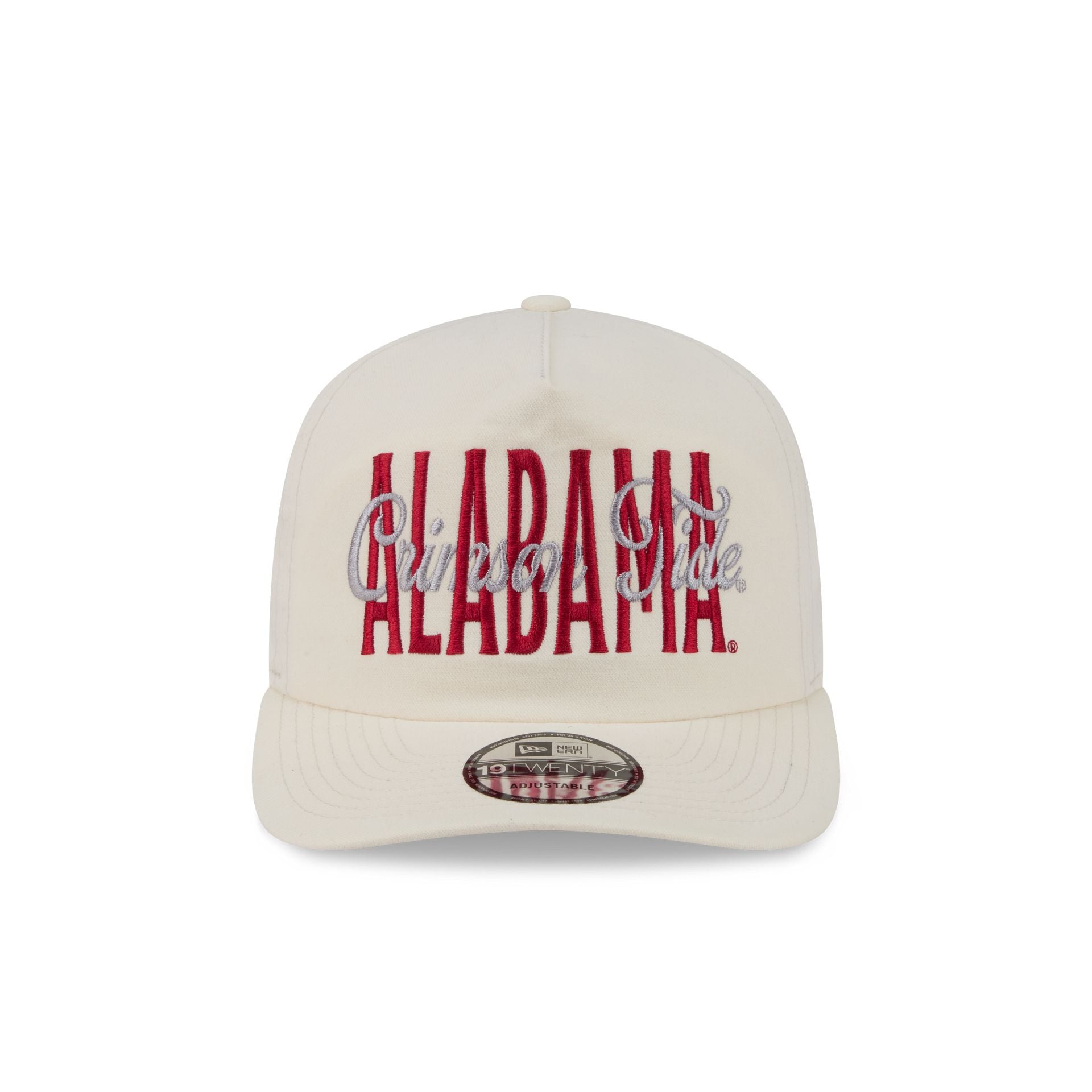 Alabama Crimson Tide Collegiate Script Ivory 19TWENTY Snapback Hat