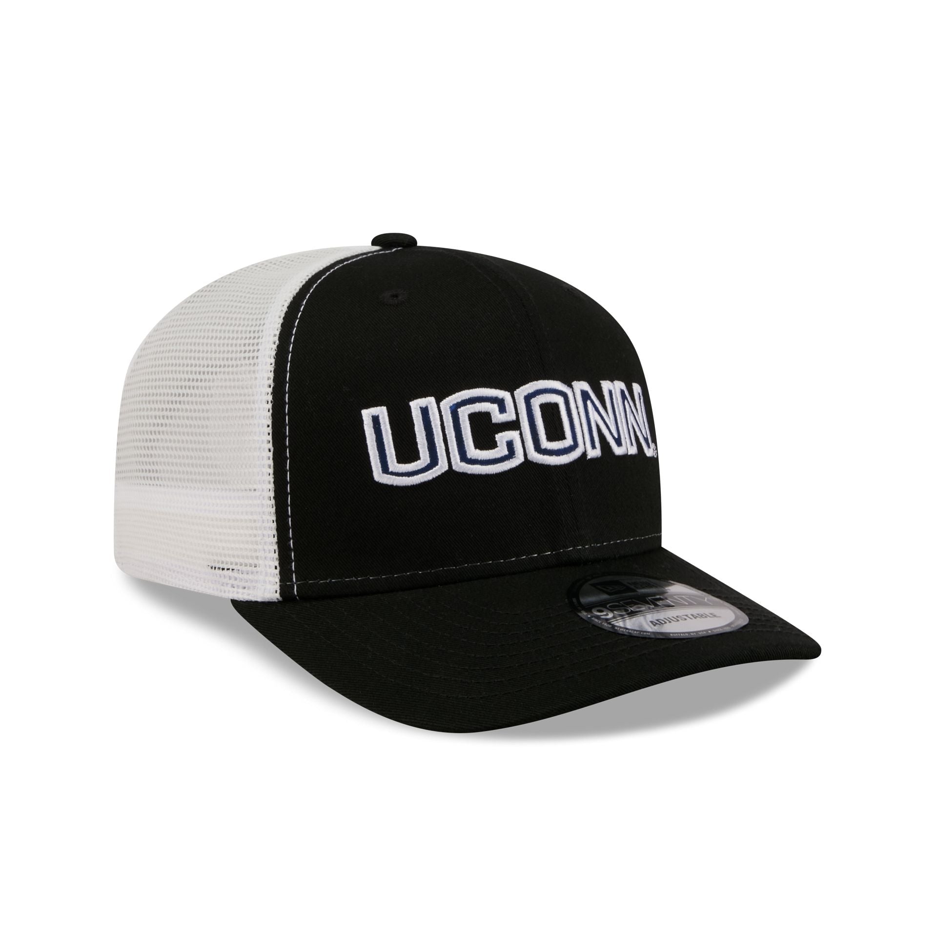 Connecticut Huskies Collegiate Black 9SEVENTY Trucker Hat