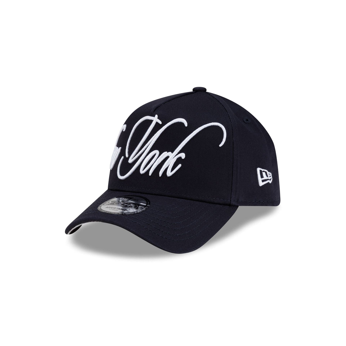New York Yankees Calligraphic 9FORTY A-Frame Snapback Hat