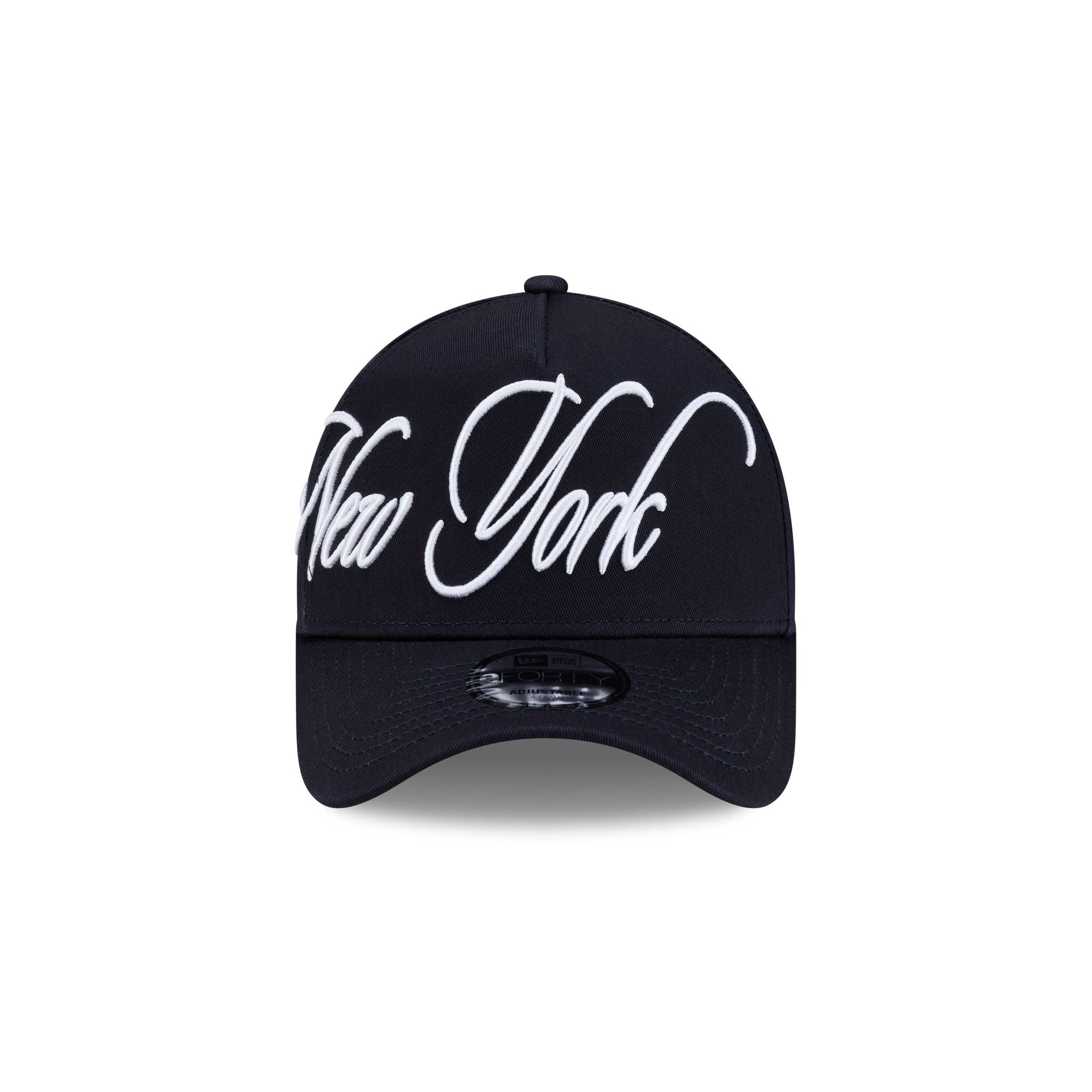 New York Yankees Calligraphic 9FORTY A-Frame Snapback Hat