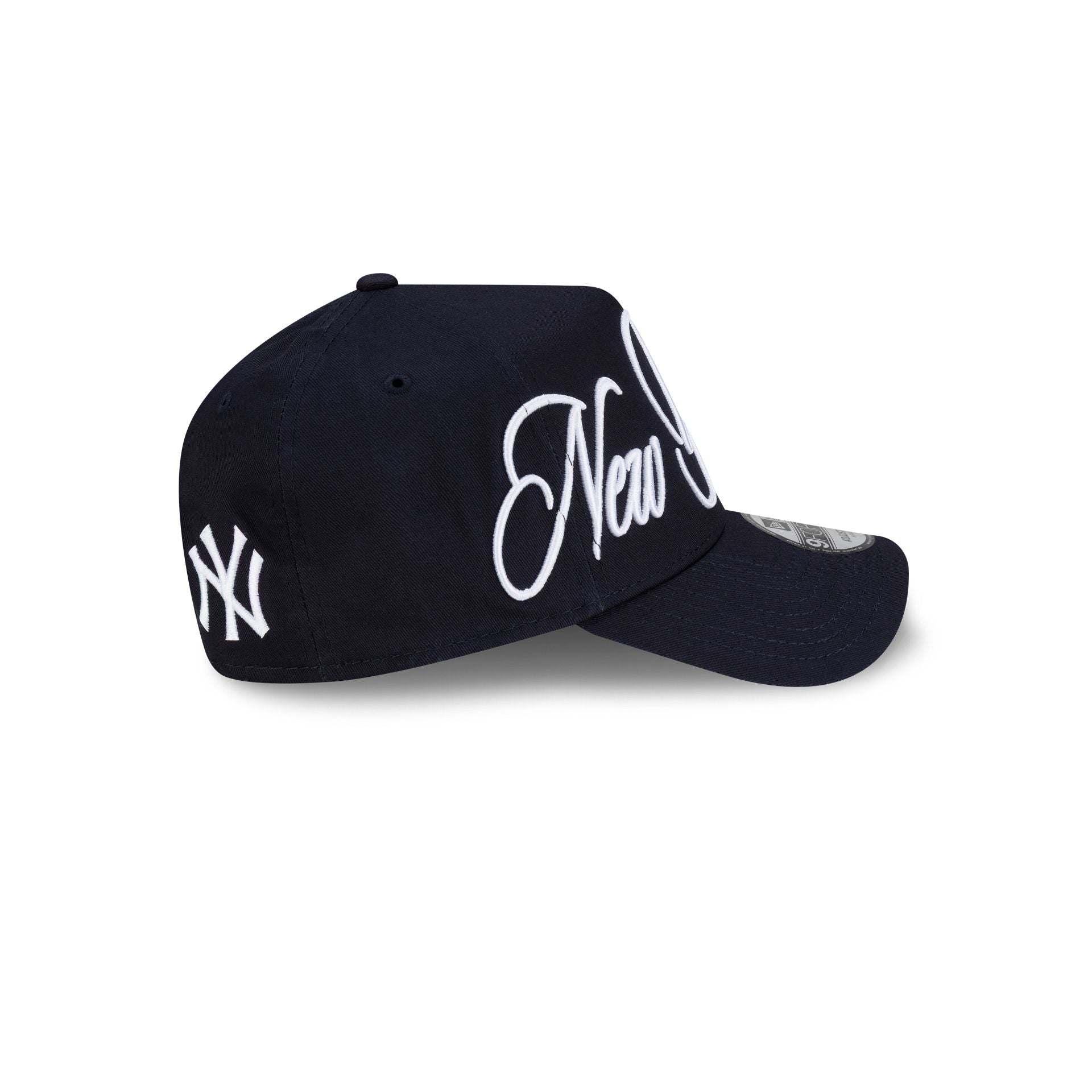 New York Yankees Calligraphic 9FORTY A-Frame Snapback Hat