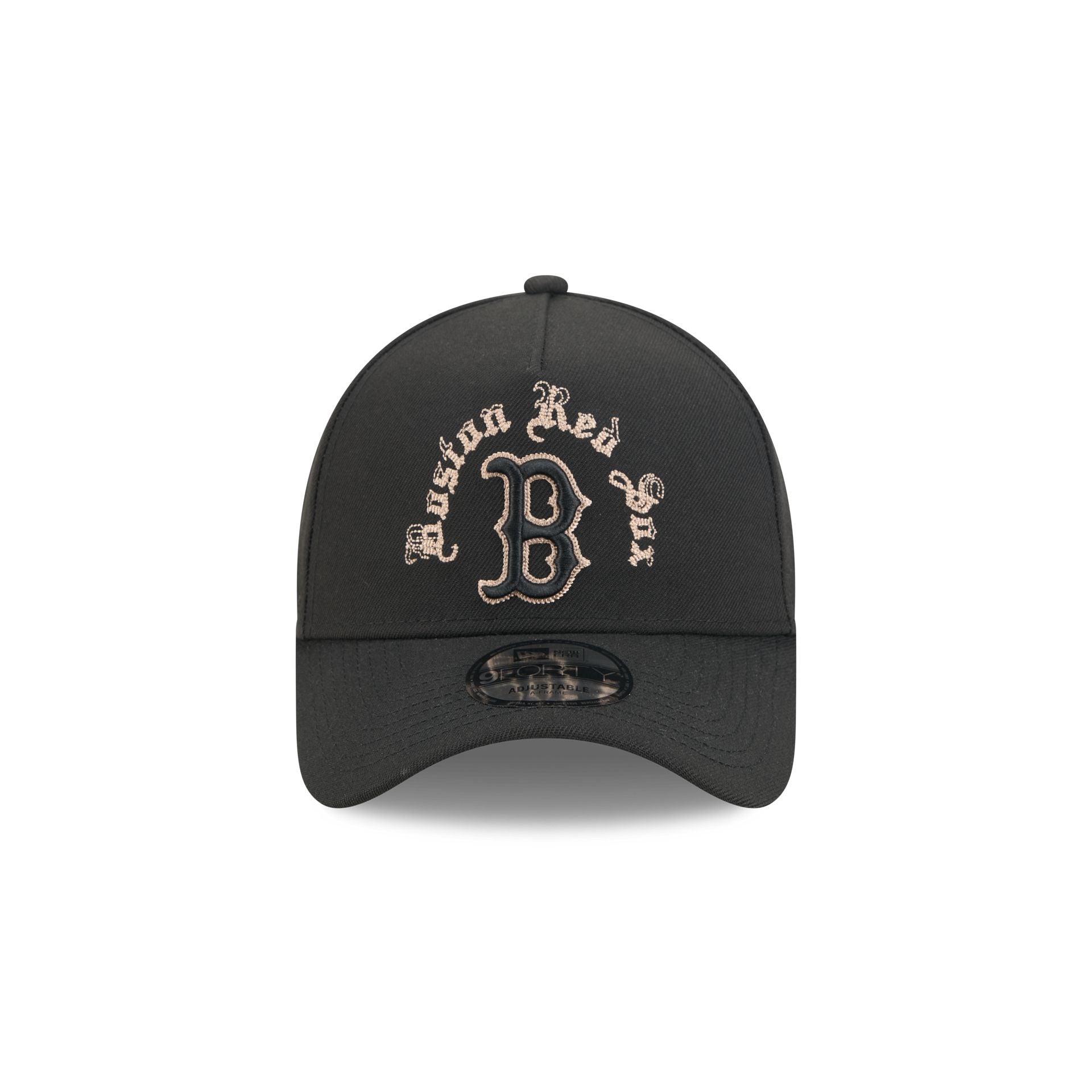 Boston Red Sox Gothic Lettering 9FORTY A-Frame Snapback Hat