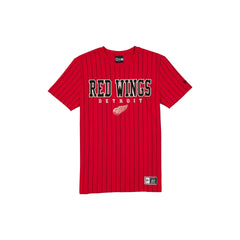 Detroit Red Wings Throwback Pinstripe Varsity T-Shirt