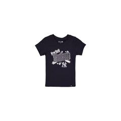 New York Yankees Girls Sequin Wordmark T-Shirt