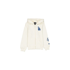 Los Angeles Dodgers Girls Chrome White Full-Zip Hoodie