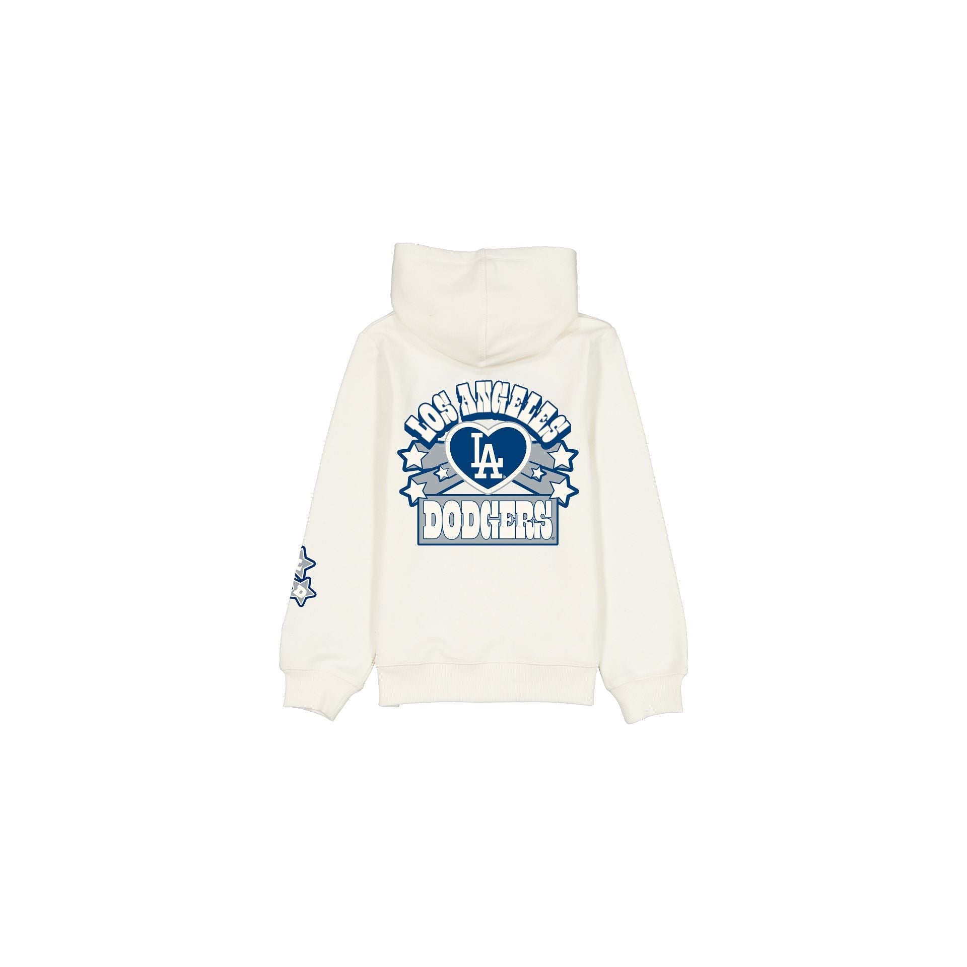 Los Angeles Dodgers Girls Chrome White Full-Zip Hoodie