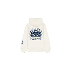 Dallas Cowboys Girls Chrome White Full-Zip Hoodie