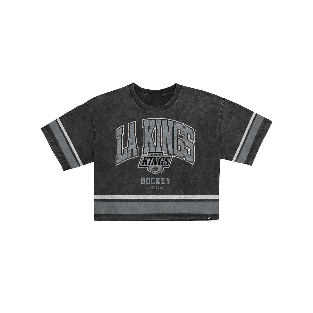 Los Angeles Kings Women's Vintage Stripe Cropped T-Shirt