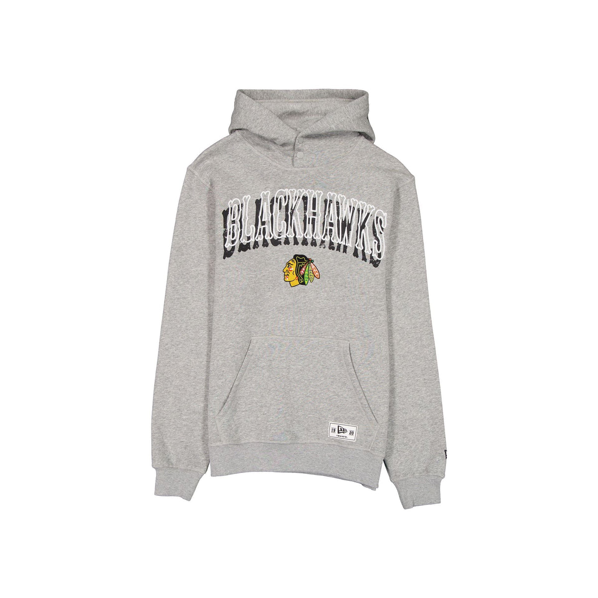 Chicago Blackhawks Heather Gray Varsity Hoodie