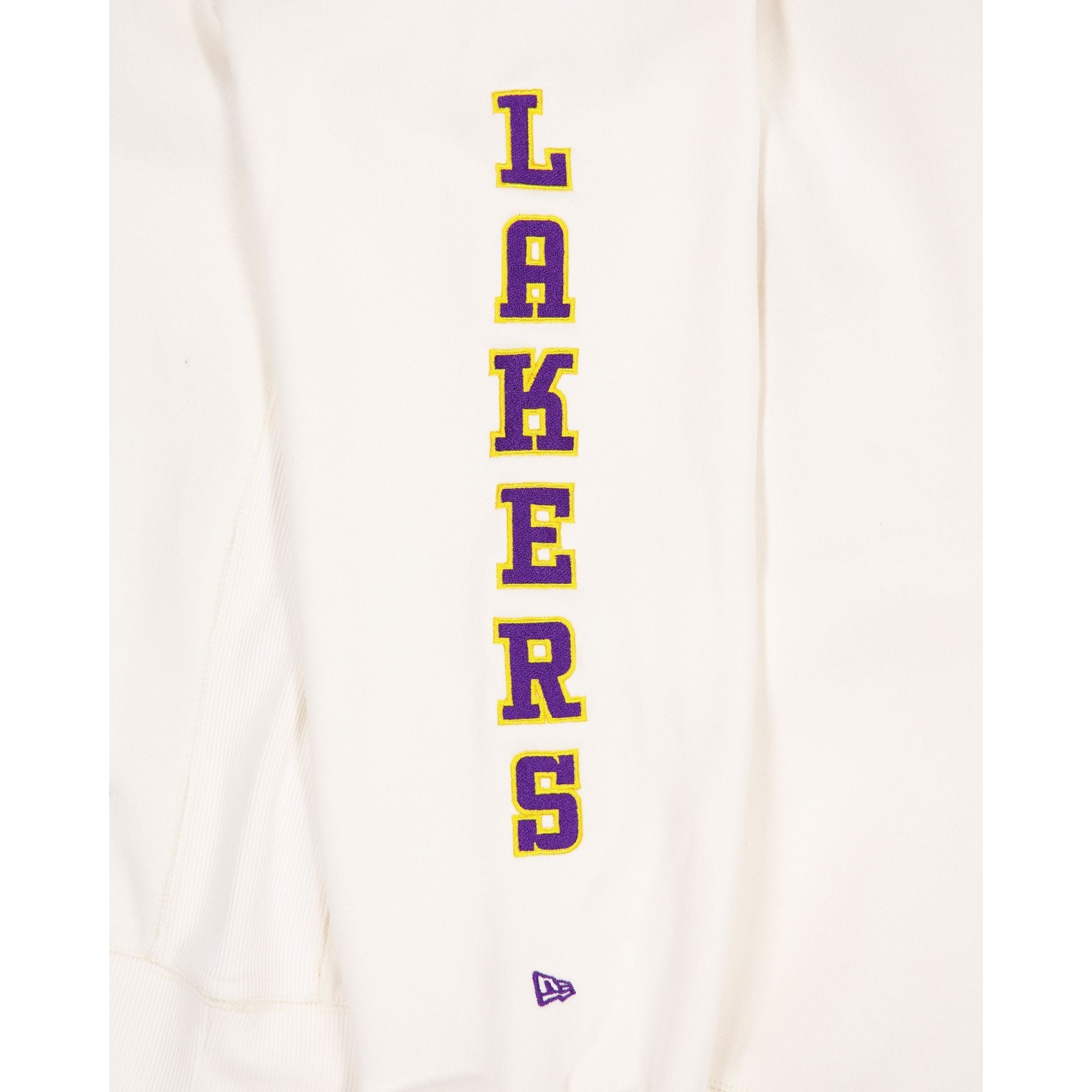 Los Angeles Lakers Women's Chrome White Varsity Crewneck