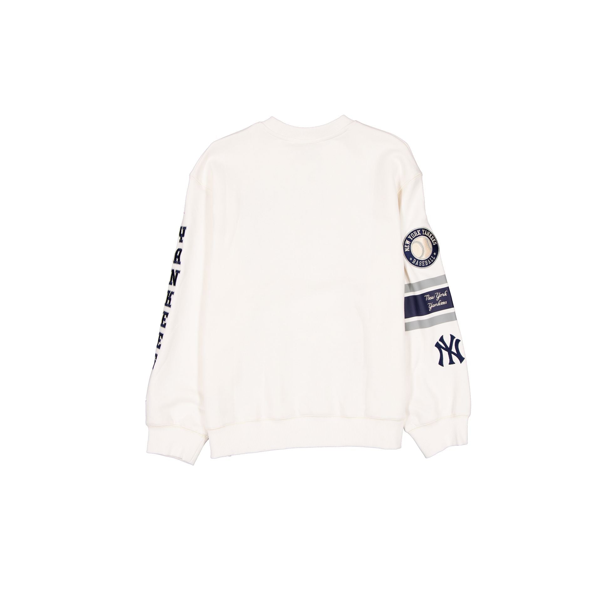 New York Yankees Women's Chrome White Varsity Crewneck