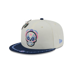 Dallas Cowboys Day of the Dead Chrome White 59FIFTY Fitted Hat