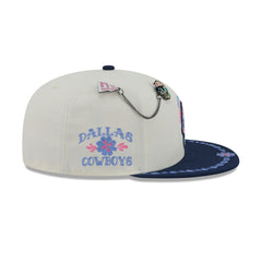 Dallas Cowboys Day of the Dead Chrome White 59FIFTY Fitted Hat