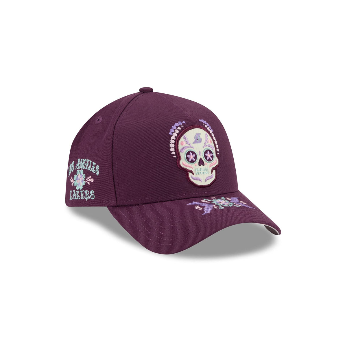 Los Angeles Lakers Day of the Dead 9FORTY A-Frame Snapback Hat