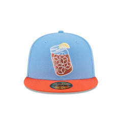 Charlotte Knights Theme Night Light Blue 59FIFTY Fitted Hat