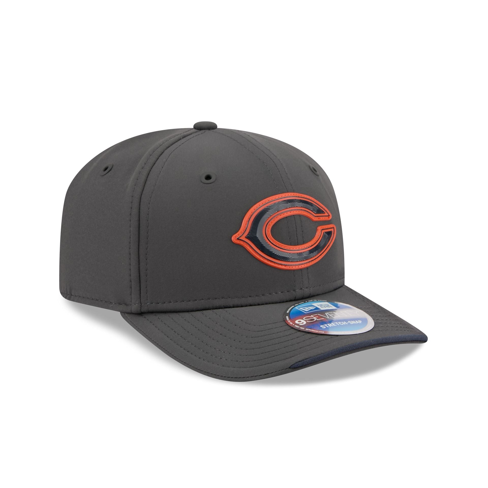 Chicago Bears 2026 Sideline Cold Weather 9SEVENTY Stretch-Snap Hat