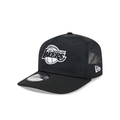 Los Angeles Lakers Black & White Mesh 19TWENTY Trucker Hat