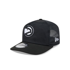 Atlanta Hawks Black & White Mesh 19TWENTY Trucker Hat