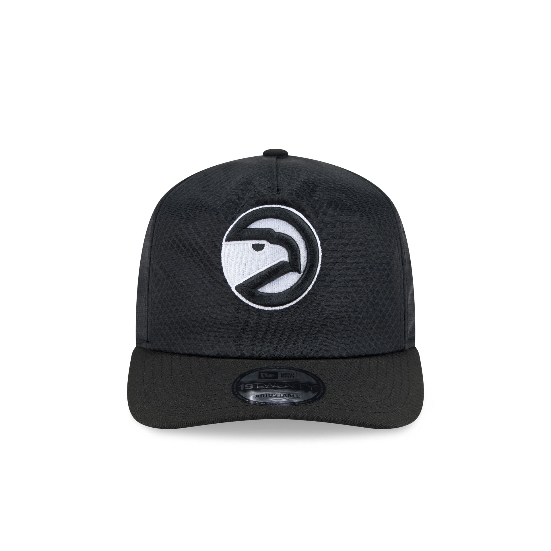 Atlanta Hawks Black & White Mesh 19TWENTY Trucker Hat