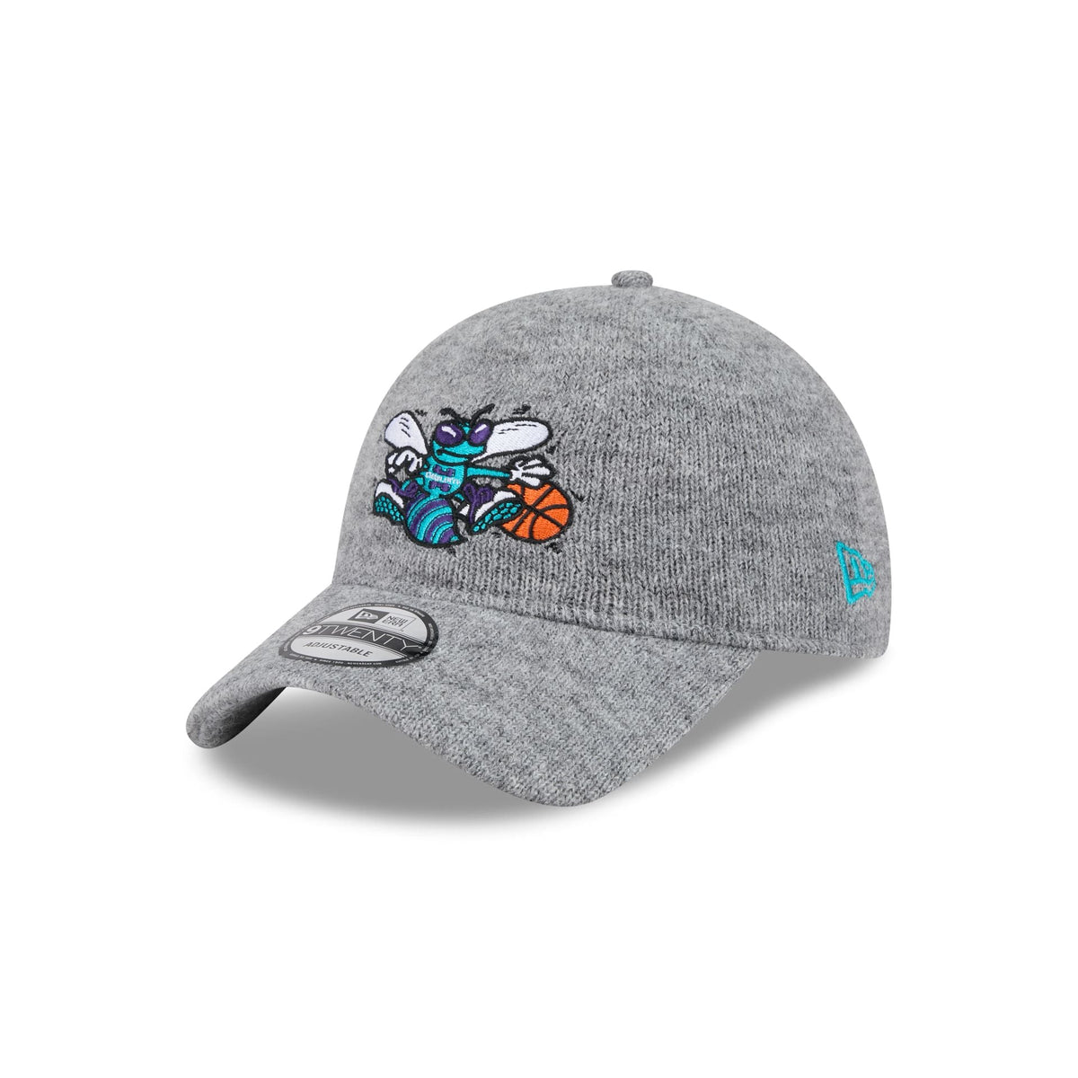 Charlotte Hornets Gray Wool 9TWENTY Adjustable Hat