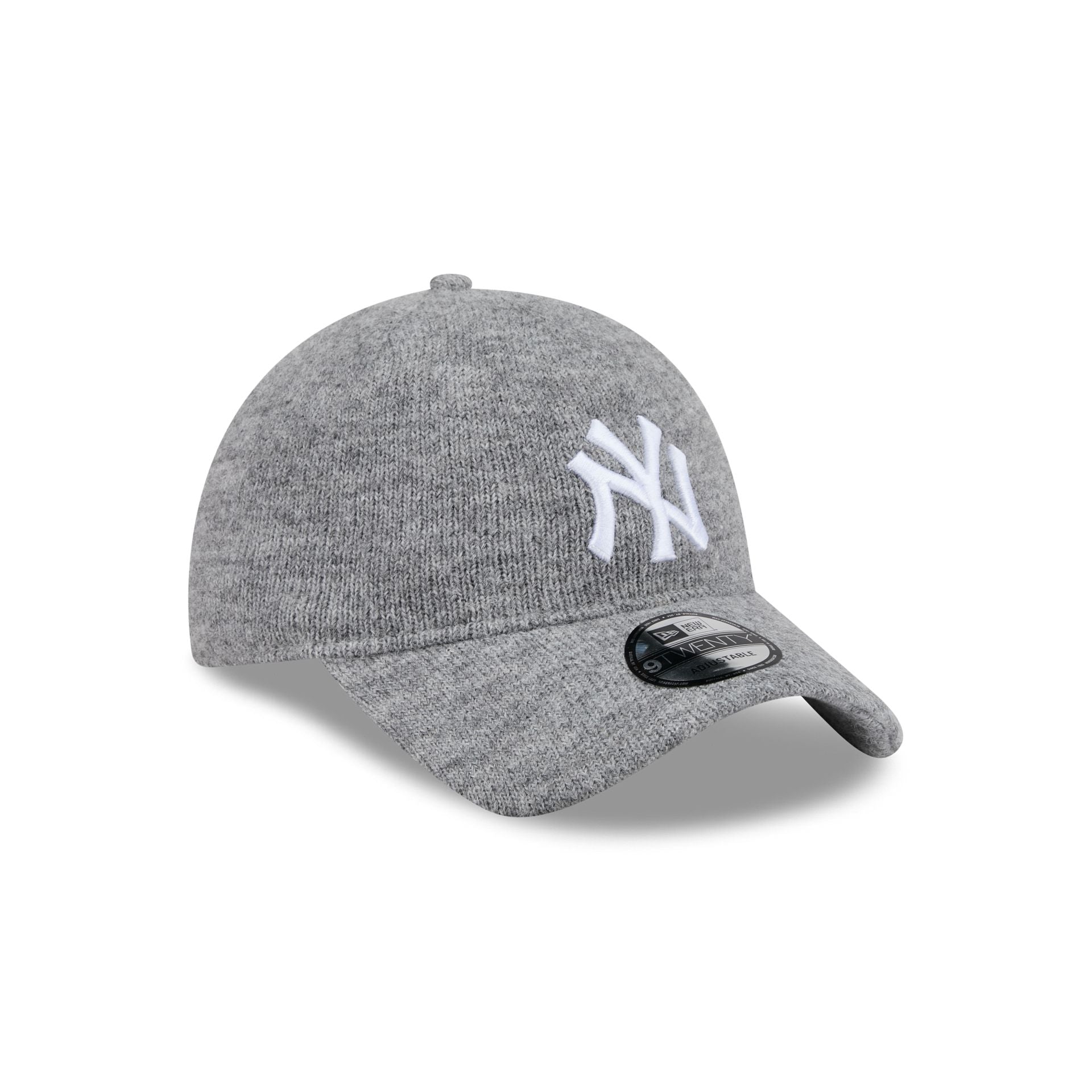 New York Yankees Gray Wool 9TWENTY Adjustable Hat