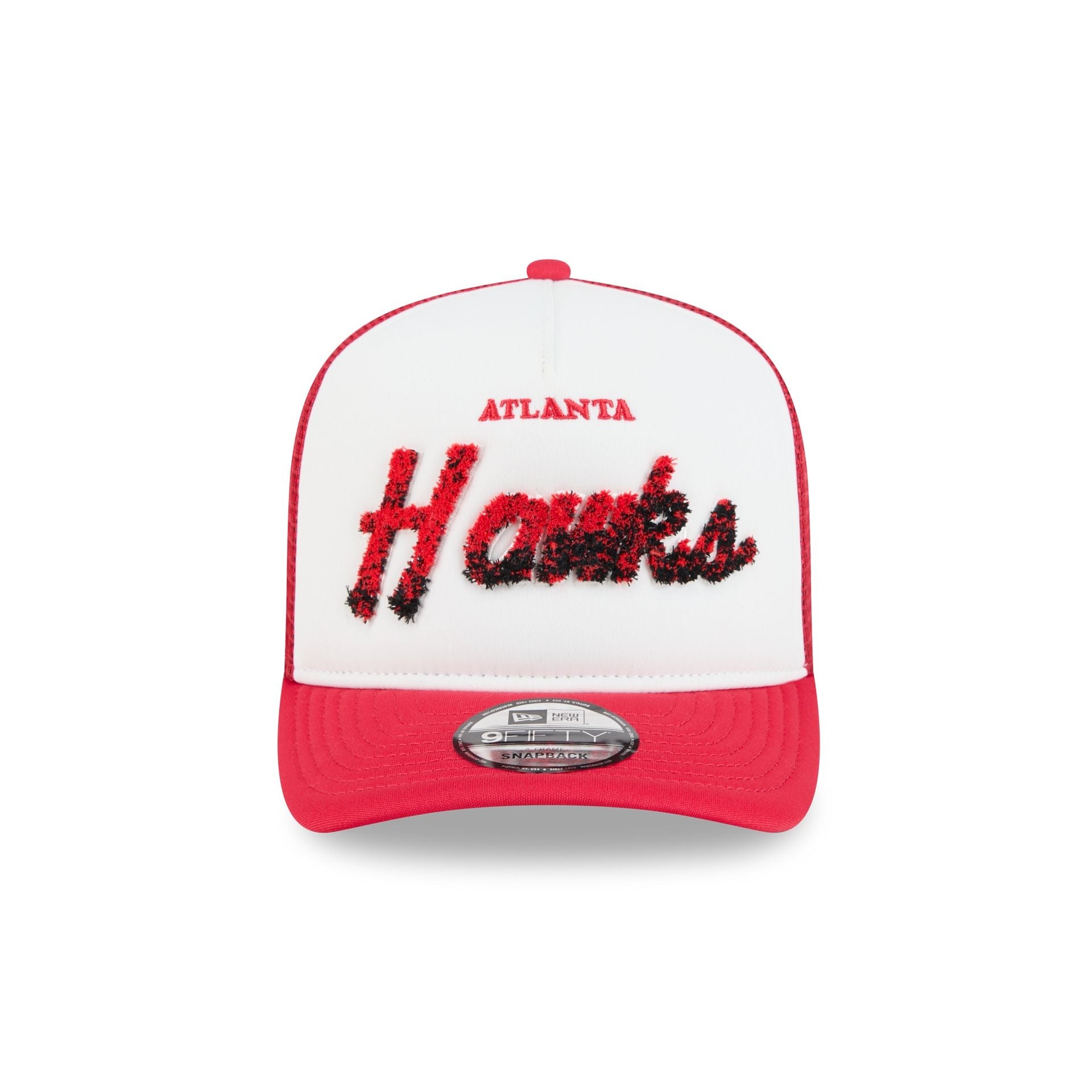 Atlanta Hawks Fade Script 9FIFTY A-Frame Trucker Hat