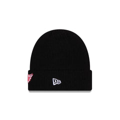 Detroit Red Wings Black Cuff Knit Beanie Hat