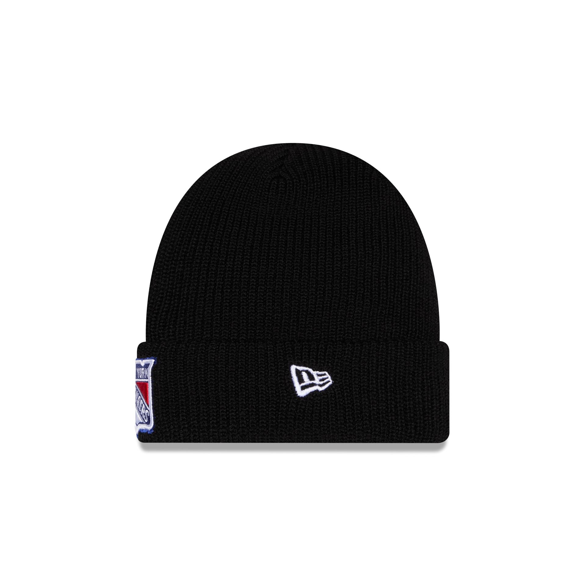 New York Rangers Black Cuff Knit Beanie Hat
