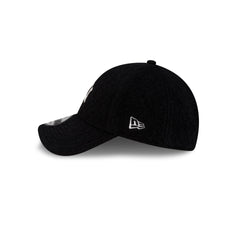 New York Yankees Black Winter Borg 9FORTY Snapback Hat
