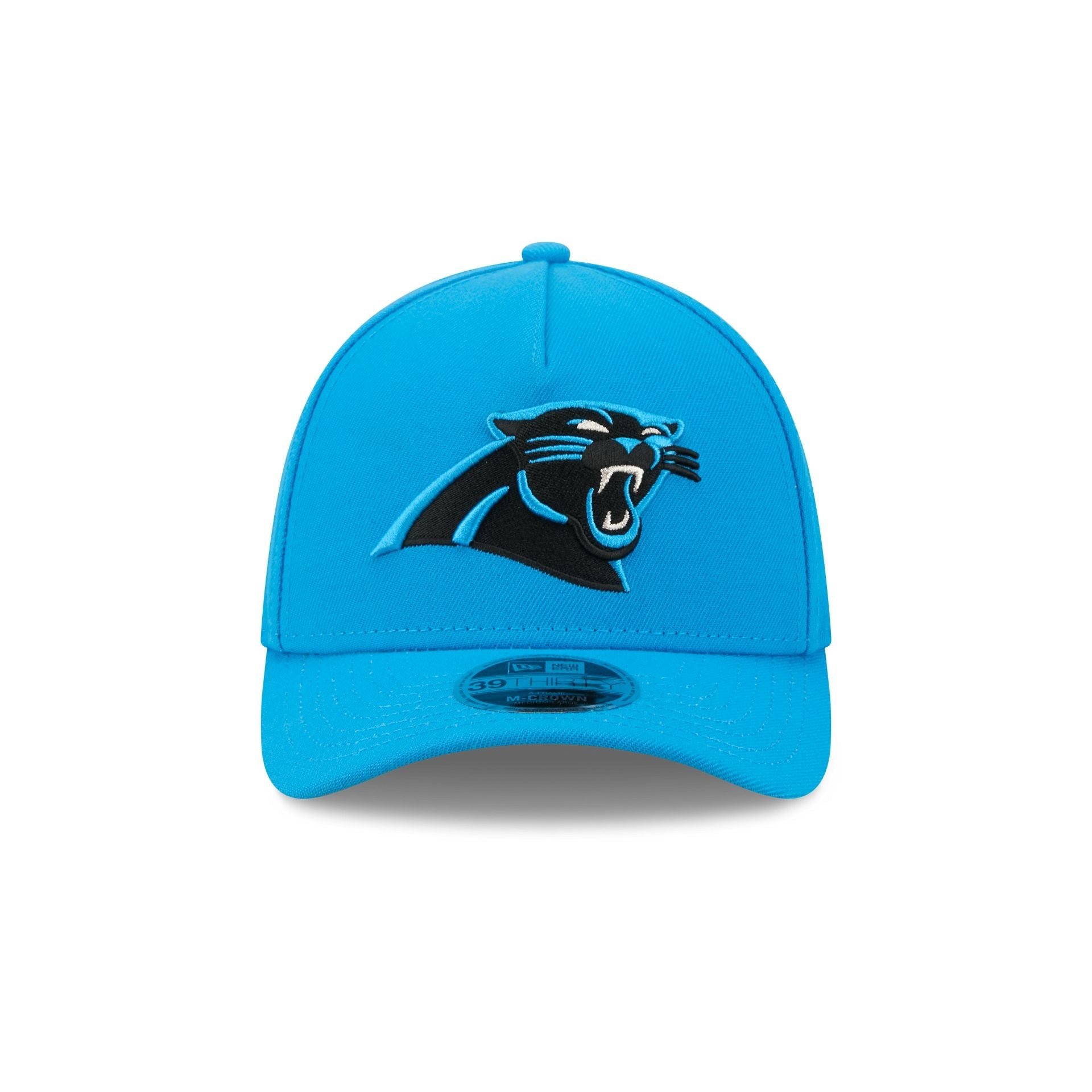 Carolina Panthers Poly 39THIRTY M-Crown A-Frame Stretch Fit Hat