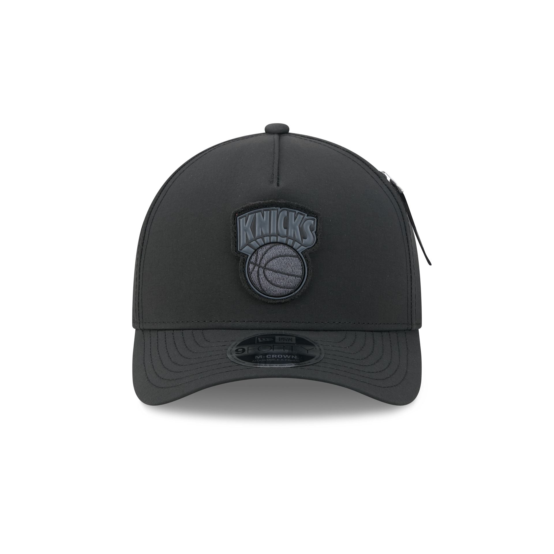 Alpha Industries x New York Knicks Nylon Black 9FORTY M-Crown A-Frame Snapback Hat