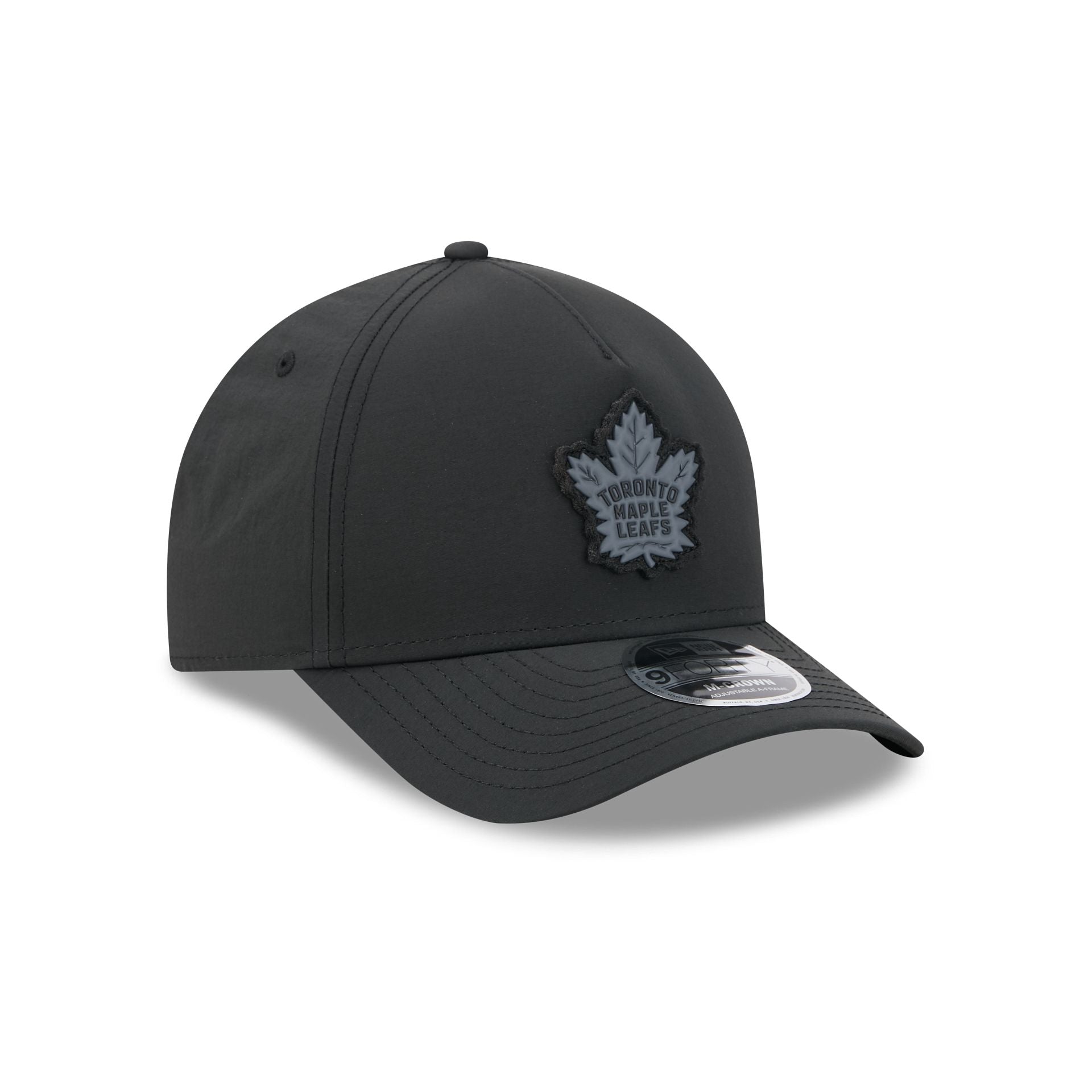 Alpha Industries x Toronto Maple Leafs Nylon Black 9FORTY M-Crown A-Frame Snapback Hat