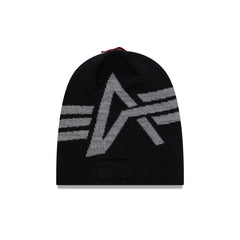 Alpha Industries x New York Yankees Black Beanie Hat