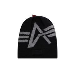 Alpha Industries x Detroit Pistons Black Beanie Hat