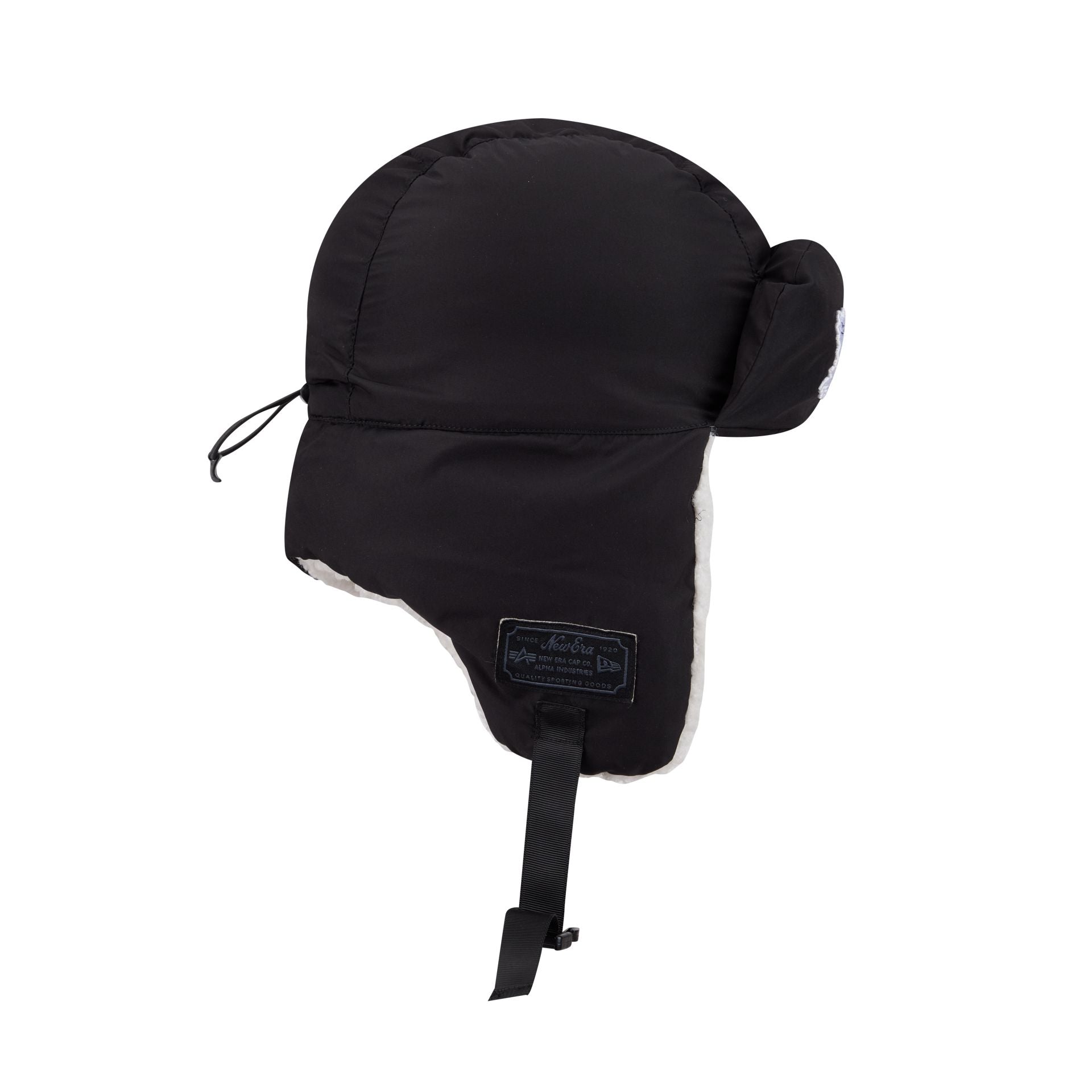 Alpha Industries x Toronto Maple Leafs Black Puffer Trapper Hat