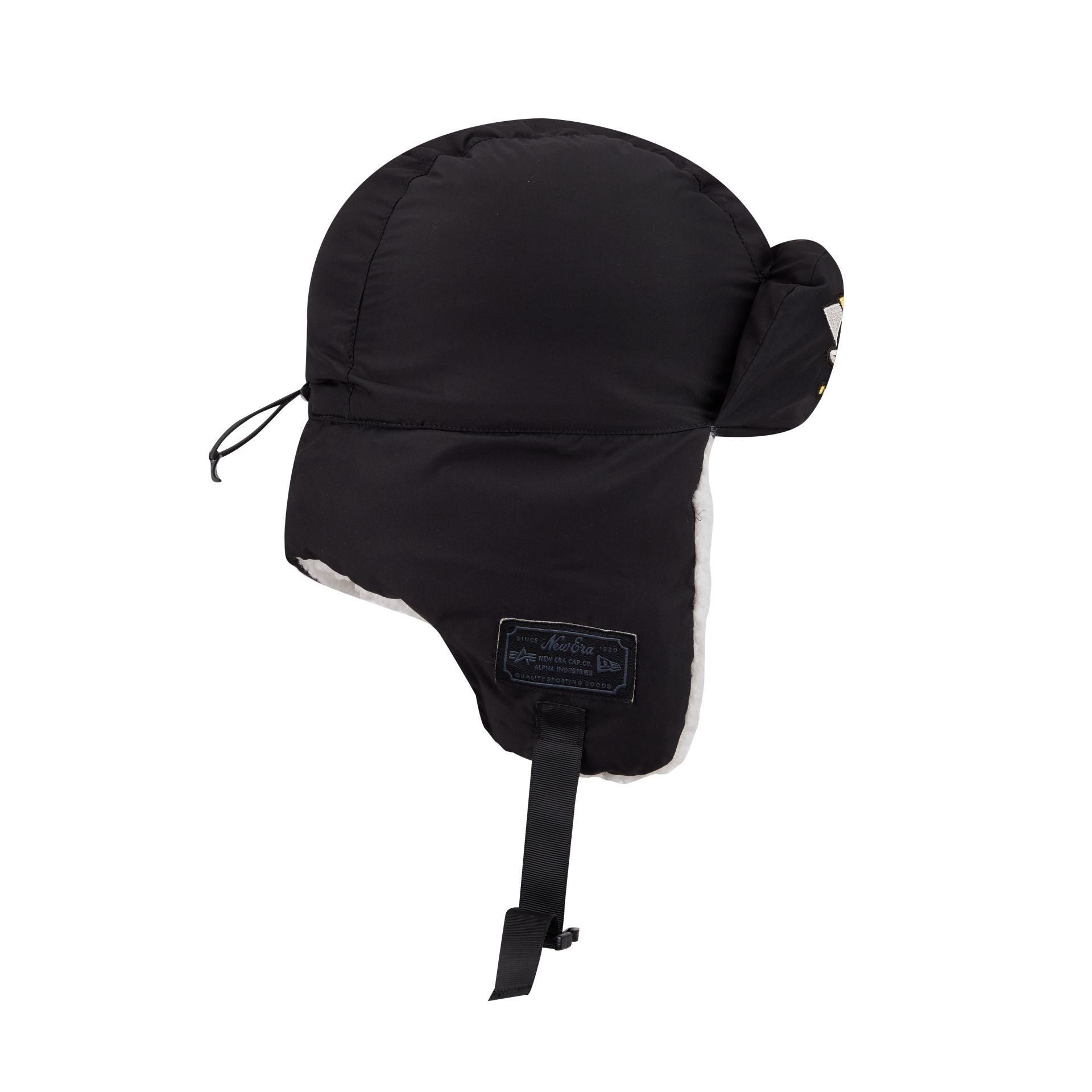 Alpha Industries x Anaheim Ducks Black Puffer Trapper Hat