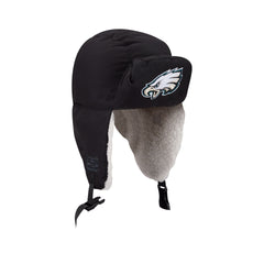 Alpha Industries x Philadelphia Eagles Black Puffer Trapper Hat