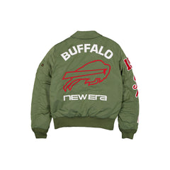 Alpha Industries x Buffalo Bills Sage Green MA-1 Flight Jacket