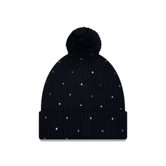 Houston Astros Women's Rhinestone Pom Knit Hat