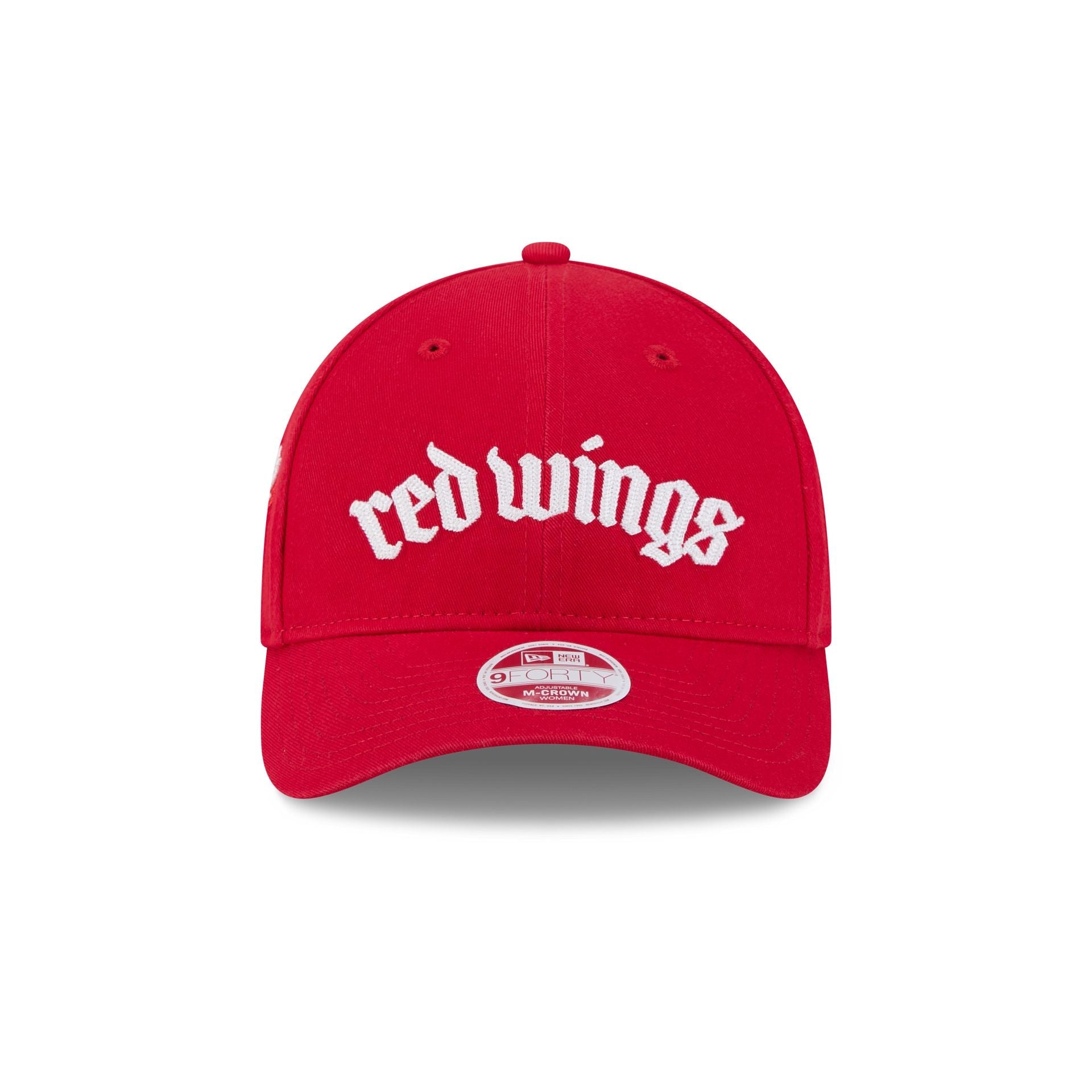 Detroit Red Wings Gothic Font Women's 9FORTY M-Crown Snapback Hat
